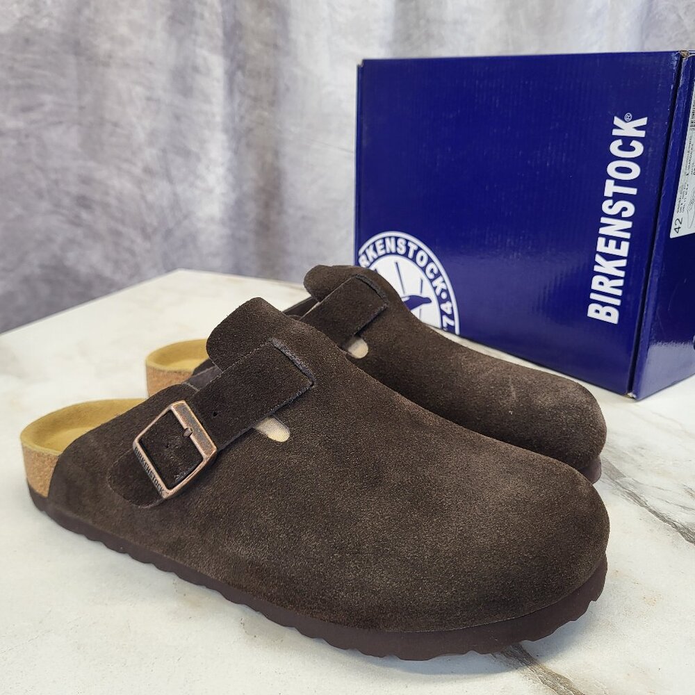 Birkenstock Boston BS MOCHA Clog Narrow Fit Size 42 Men's 9 Women's 11